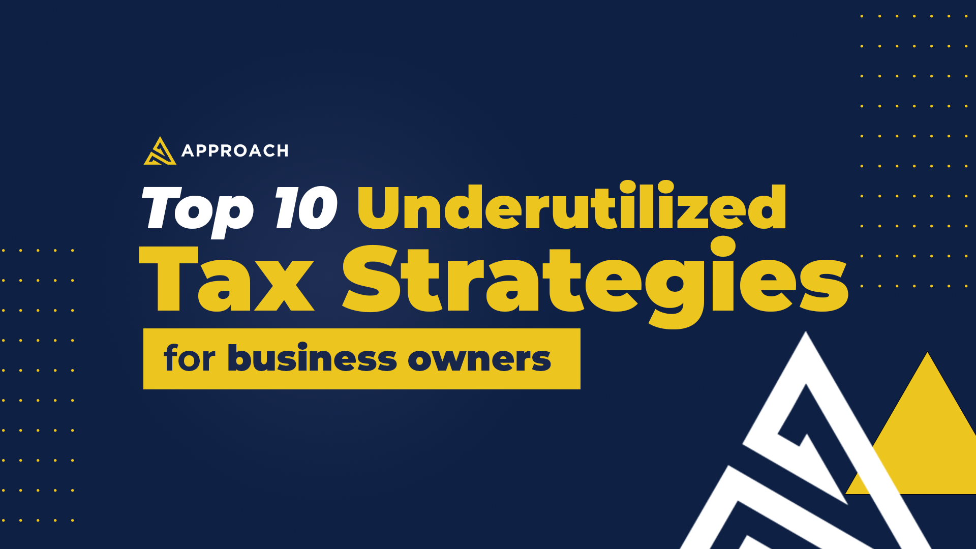 AA YouTube Image - Top 10 Tax Strategies